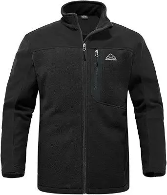 Rdruko Men's Fleece Jackets Full Zip Lightweight Outdoor Hiking Jackets Winter Coats