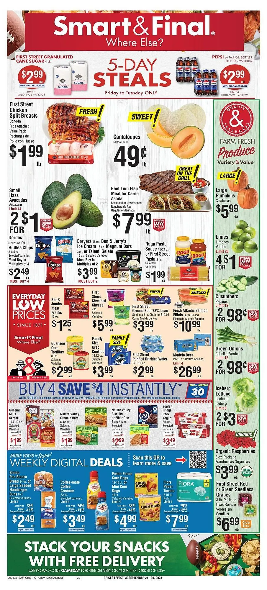 Weekly ad Smart & Final weekly ad from September 24 to September 30 2025 - Page 1