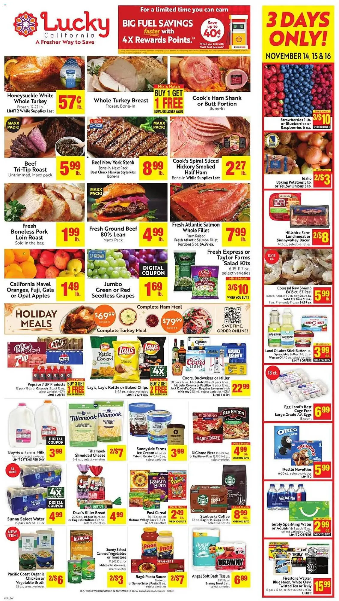 Weekly ad Lucky Supermarkets weekly ad from November 12 to November 19 2025 - Page 1