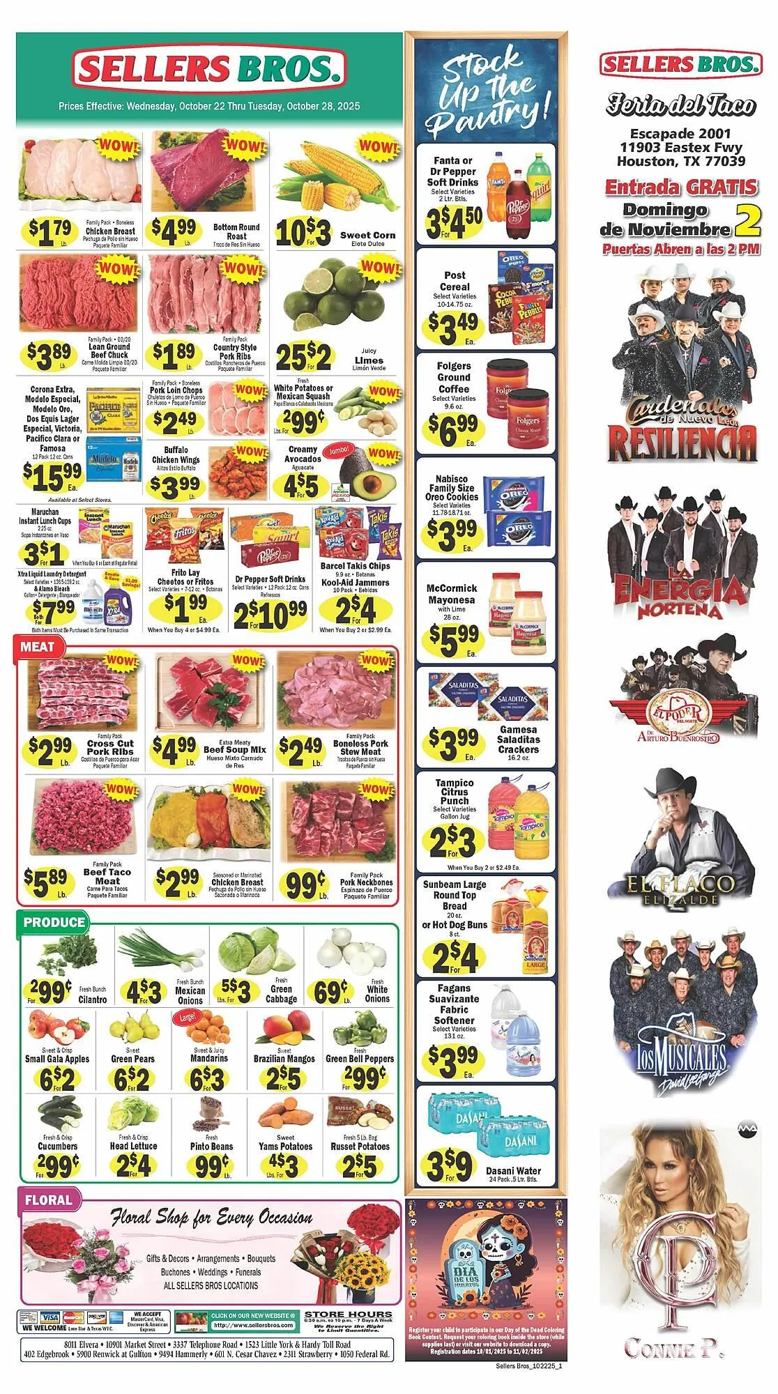 Weekly ad Sellers Bros weekly ad from October 22 to October 28 2025 - Page 1