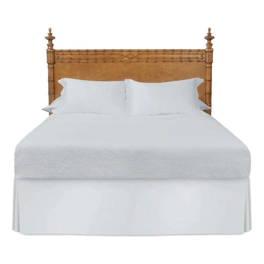 Bunny Williams Home Bamboo Trim Headboard in Birds Eye Maple, King