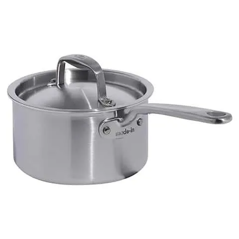Made In Cookware Stainless Steel Saucepan 2 qt Silver