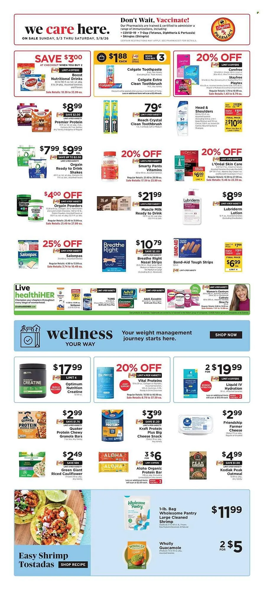 Weekly promotion ShopRite flyer spanning from May 3 to May 9 2026 - Page 1 for Catalogue 365