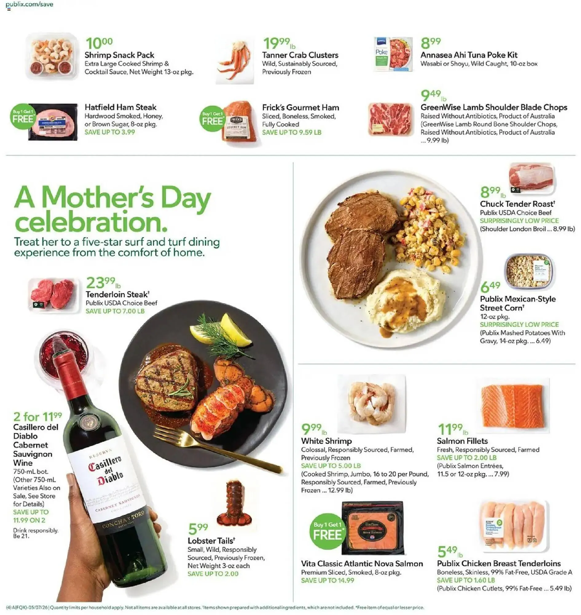 Weekly promotion Publix weekly ad spanning from May 6 to May 13 2026 - Page 4 for Catalogue 365