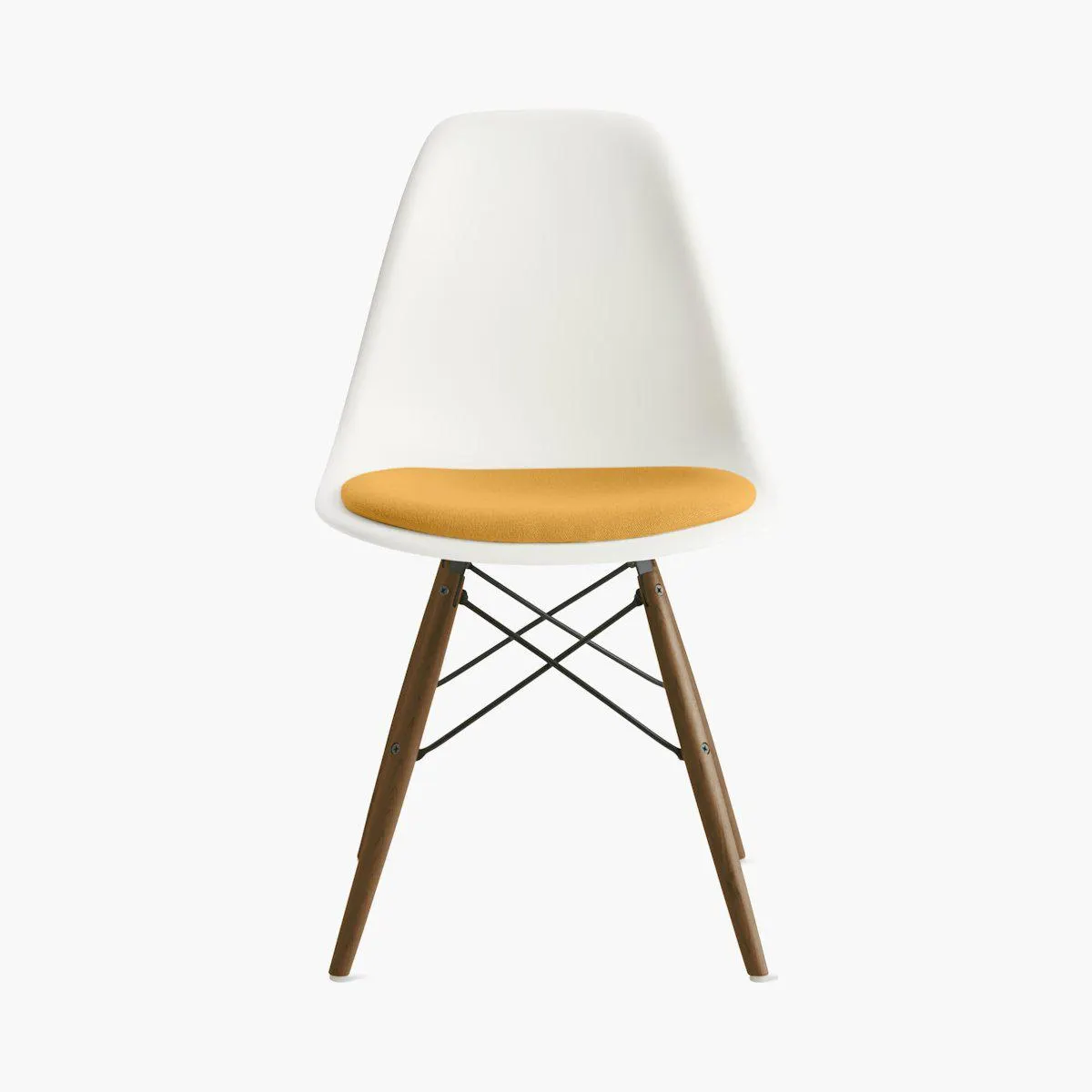 Eames Molded Plastic Side Chair with Seat Pad