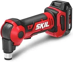 SKIL PWR CORE 12 Brushless 12V Auto Hammer Kit Including 2.0Ah Lithium Battery and PWR JUMP Charger - AH6552A-10, Red