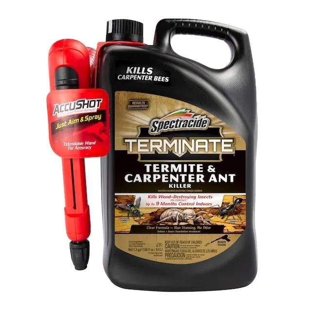 Spectracide Terminate AccuShot Sprayer 1.33 -Gallon Ready to Use Carpenter bee ant and termite killer
