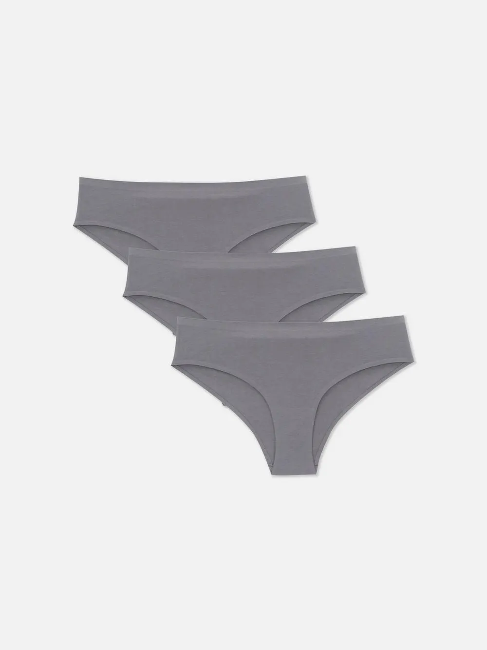 3-Pack Gray Seamless Briefs