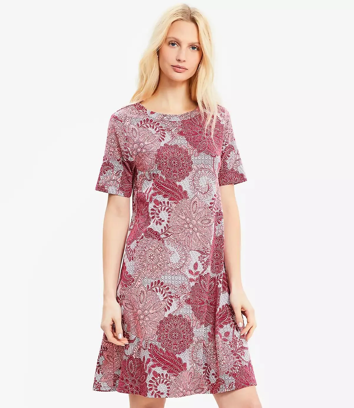 Floral Mini Swing Dress