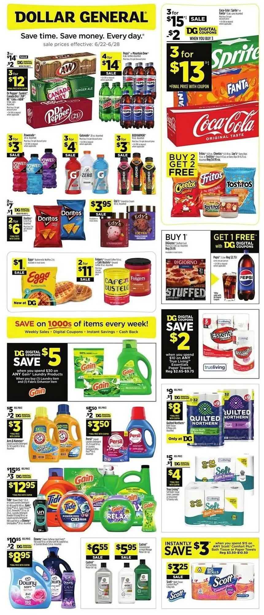 Weekly ad Dollar General Weekly Ad from June 22 to June 28 2025 - Page 1