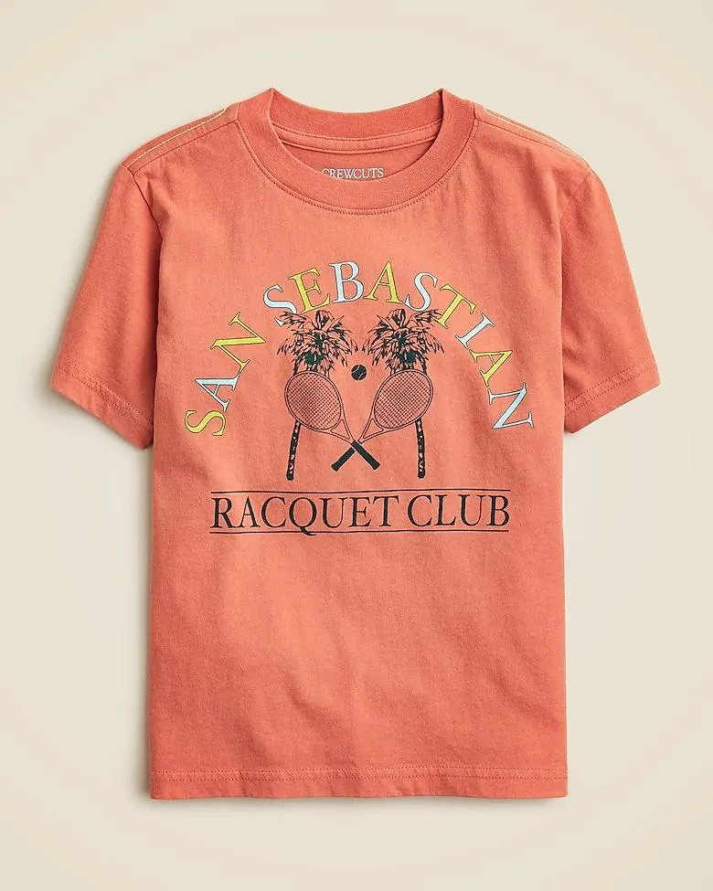 Kids' short-sleeve "San Sebastián racquet club" graphic T-shirt