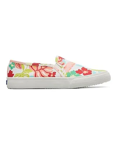 Double Decker Tropical Print Slip On