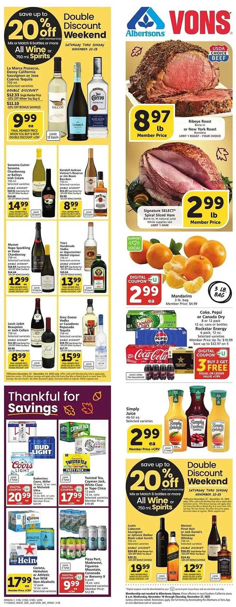 Weekly ad Albertsons weekly ad from November 19 to November 27 2025 - Page 1