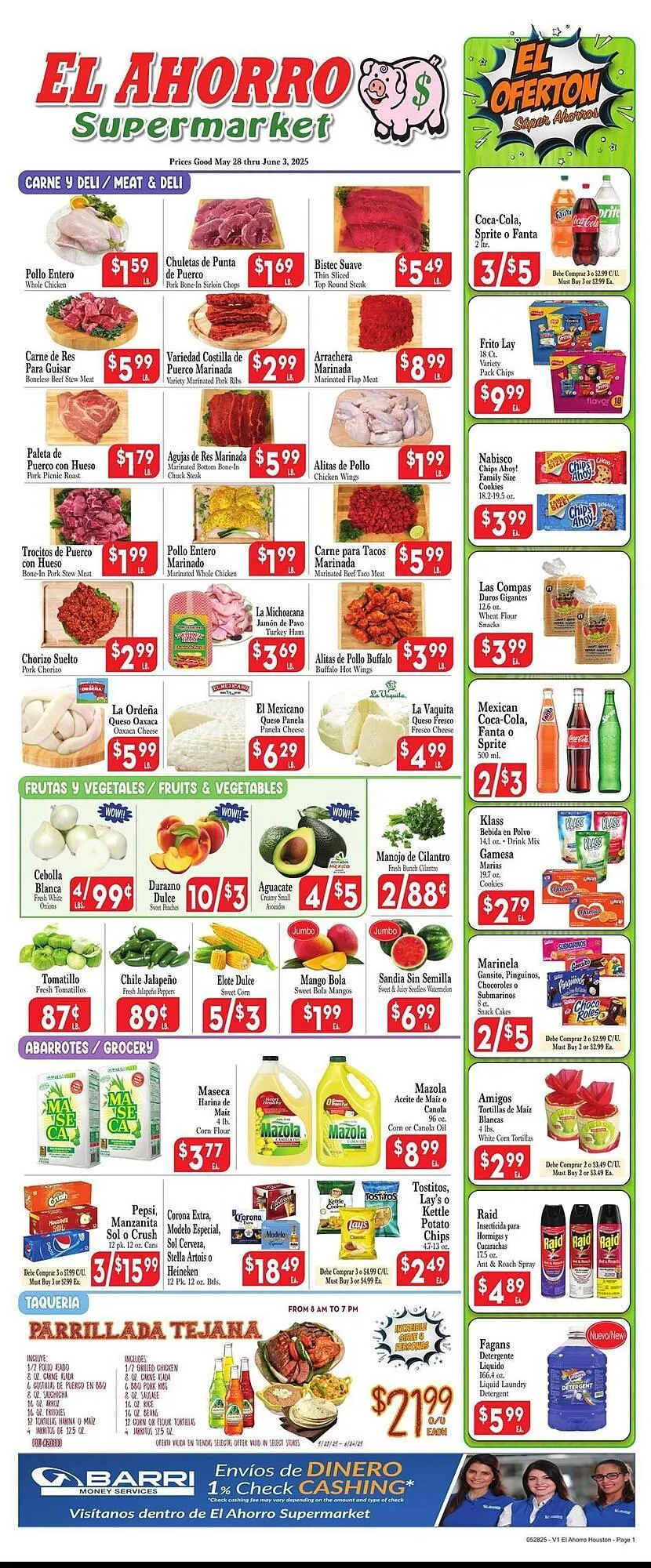 Weekly ad El Ahorro Weekly Ad from May 28 to June 3 2025 - Page 1