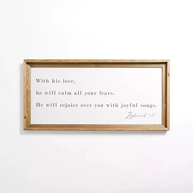 Rejoice Over You Wall Plaque