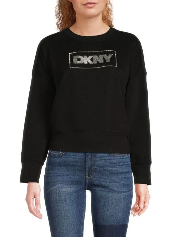 Glitter Logo Graphic Sweatshirt