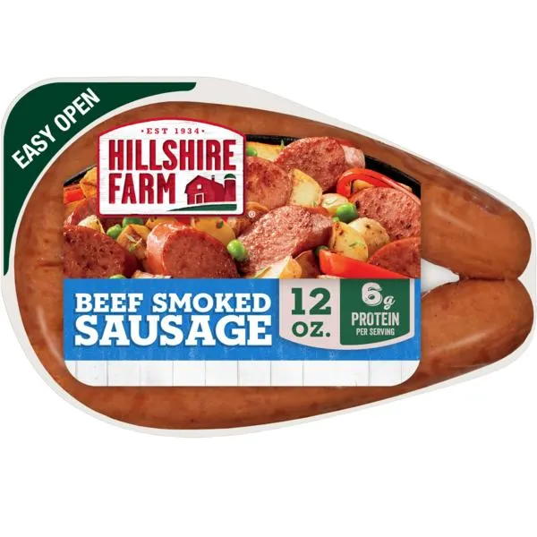 Hillshire Farm Beef Smoked Sausage, 12 oz.