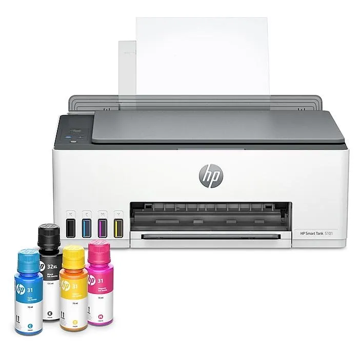 HP Smart Tank 5101 Wireless All-in-One Color Ink Tank Printer Scanner Copier,