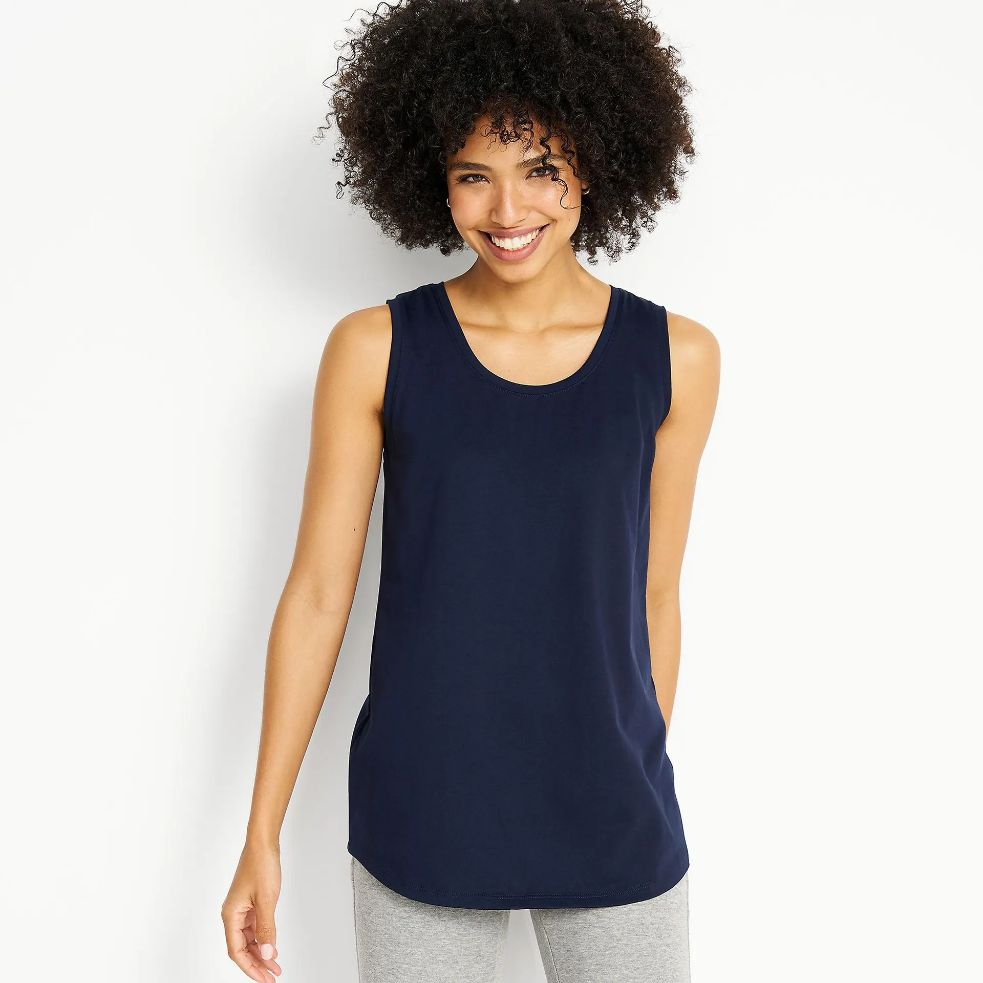 Women's Supima Cotton Tunic Tank Top