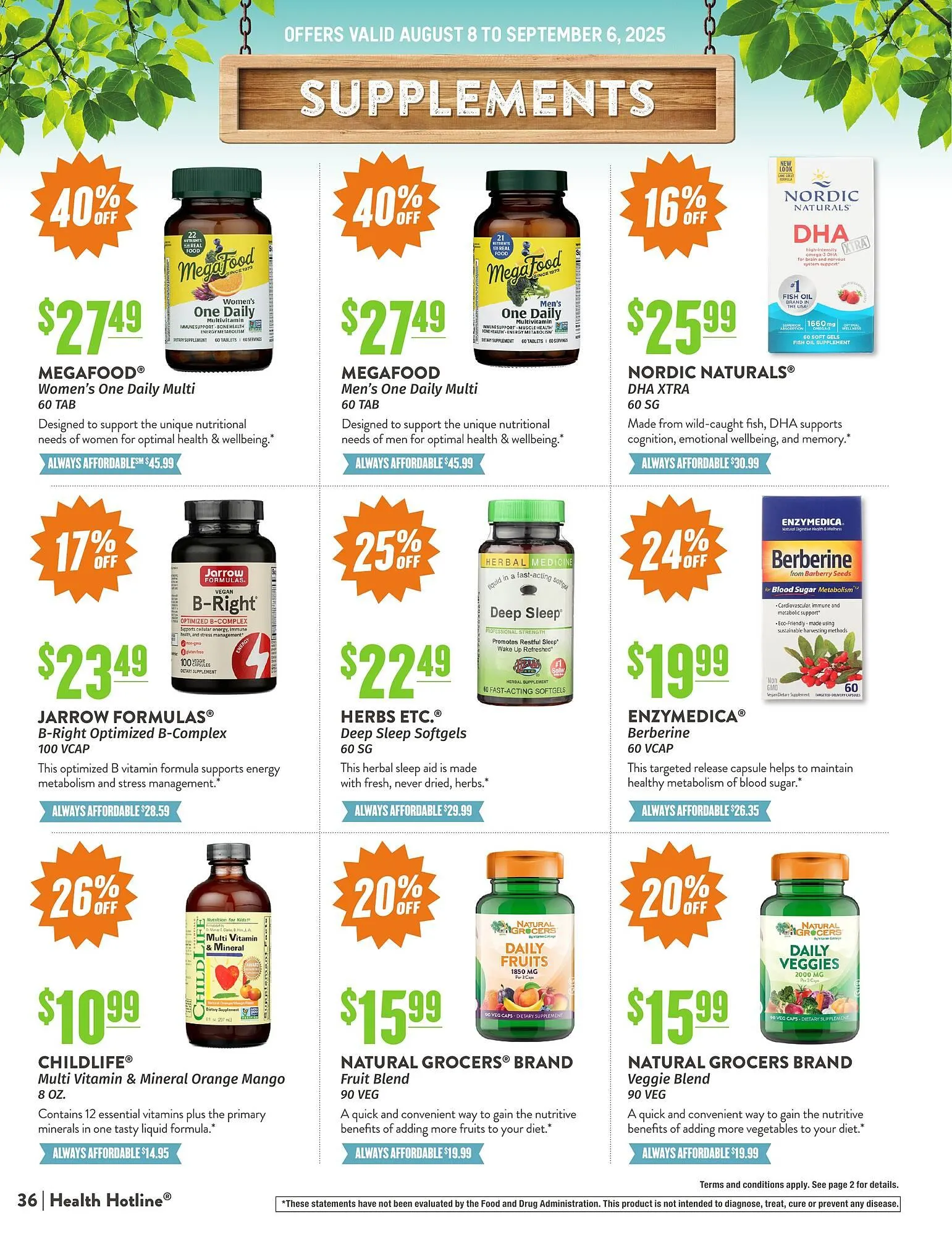 Weekly ad Natural Grocers ad from August 8 to September 6 2025 - Page 36