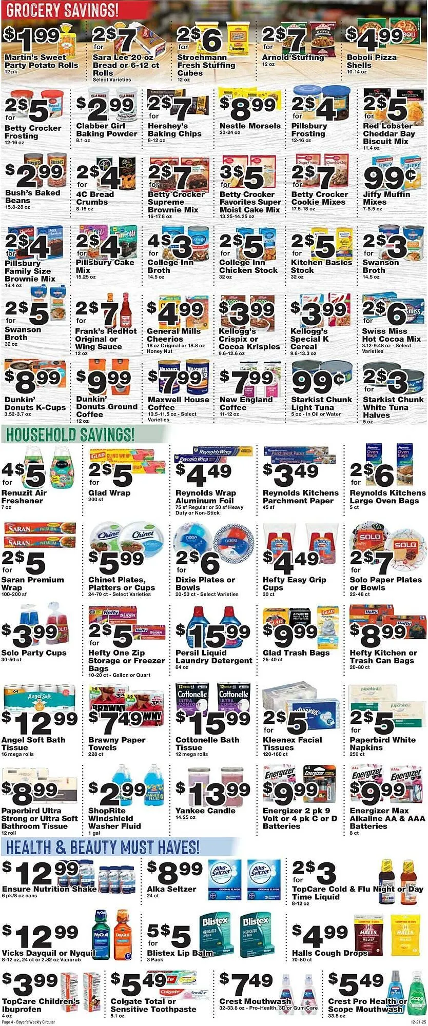 Weekly ad Boyer's Food Markets weekly ad from December 21 to December 27 2025 - Page 4