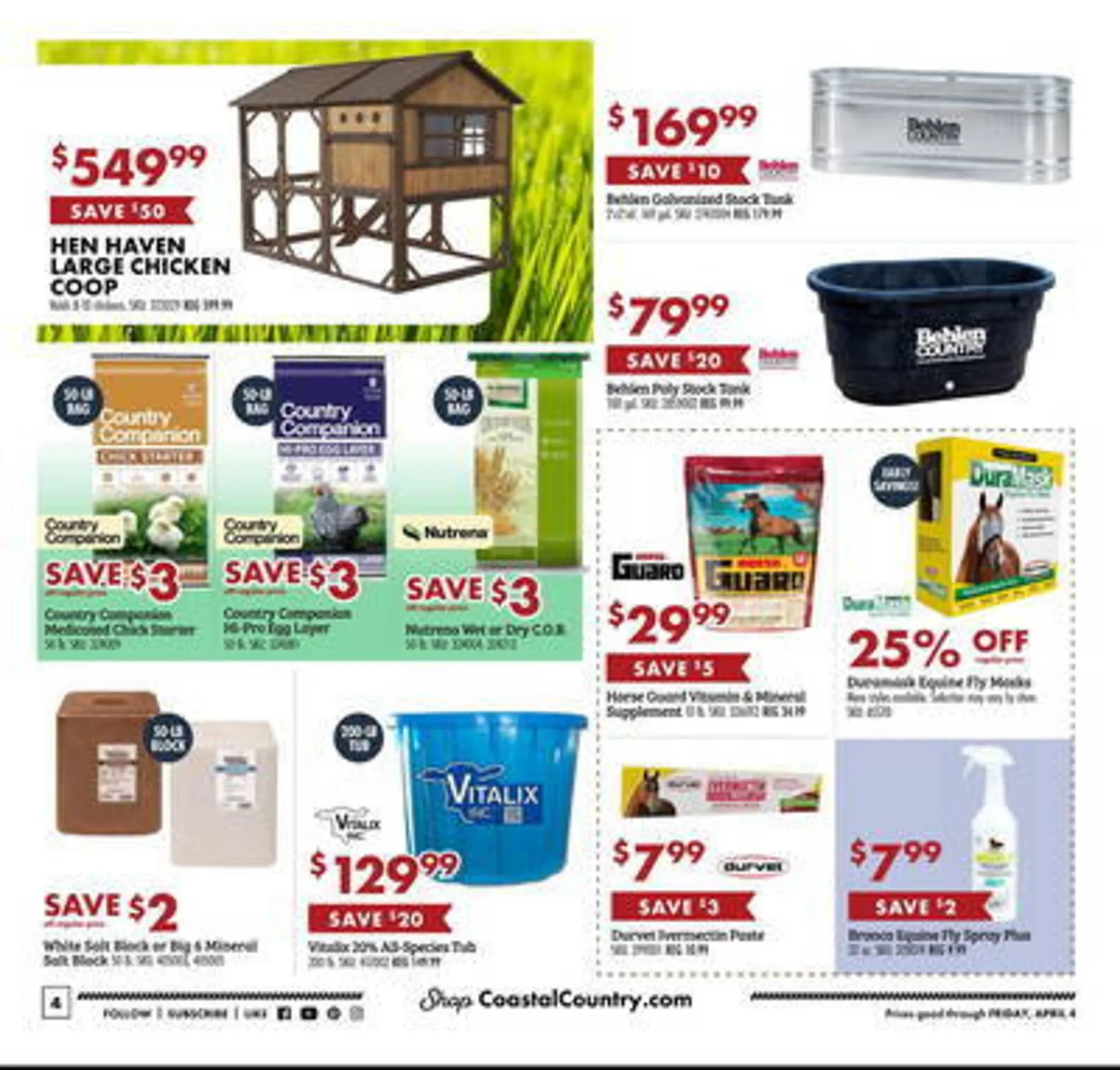 Weekly ad Coastal Farm & Ranch Weekly Ad from March 26 to April 4 2025 - Page 4