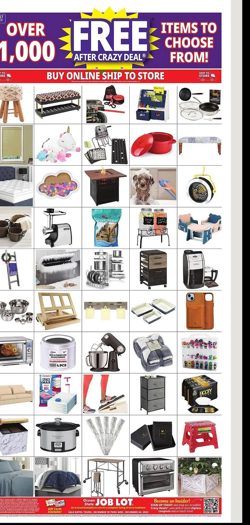 Weekly ad Ocean State Job Lot flyer from December 18 to December 24 2025 - Page 25