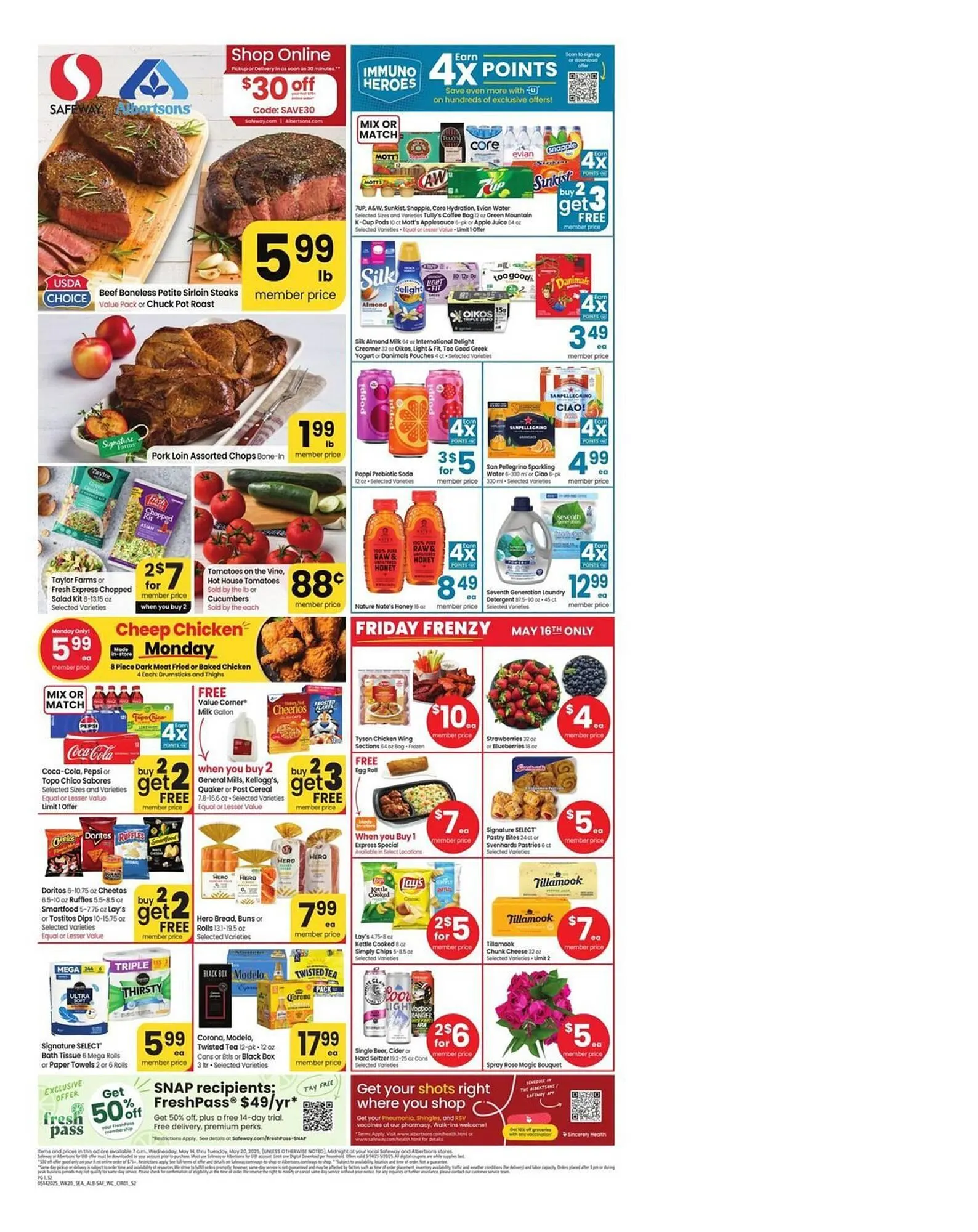 Weekly ad Albertsons Weekly Ad from May 14 to May 20 2025 - Page 1