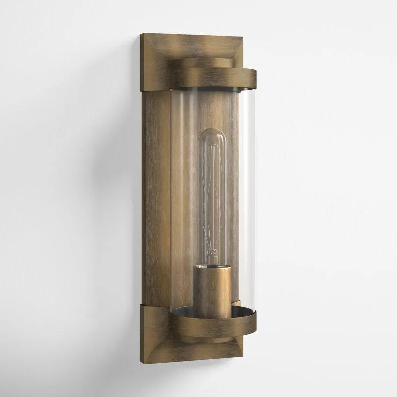 Jill Single Light Cylinder Outdoor Aluminum Wall Light