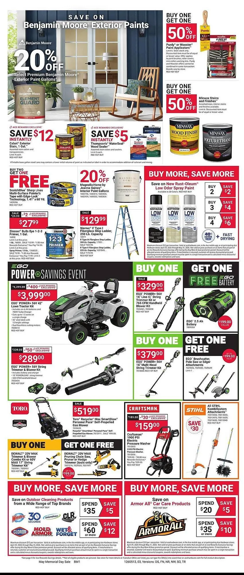 Weekly ad Ace Hardware flyer from May 13 to May 25 2026 - Page 3