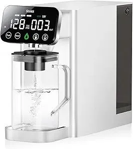 Stokk T1 Lite UV Reverse Osmosis Water Filter Countertop, Reverse Osmosis System with Carafe Alkaline Boost, 6-Stage RO Water Filtration System, NSF/ANSI 58&372, Reduce TDS PFAS Water Purifier (White)