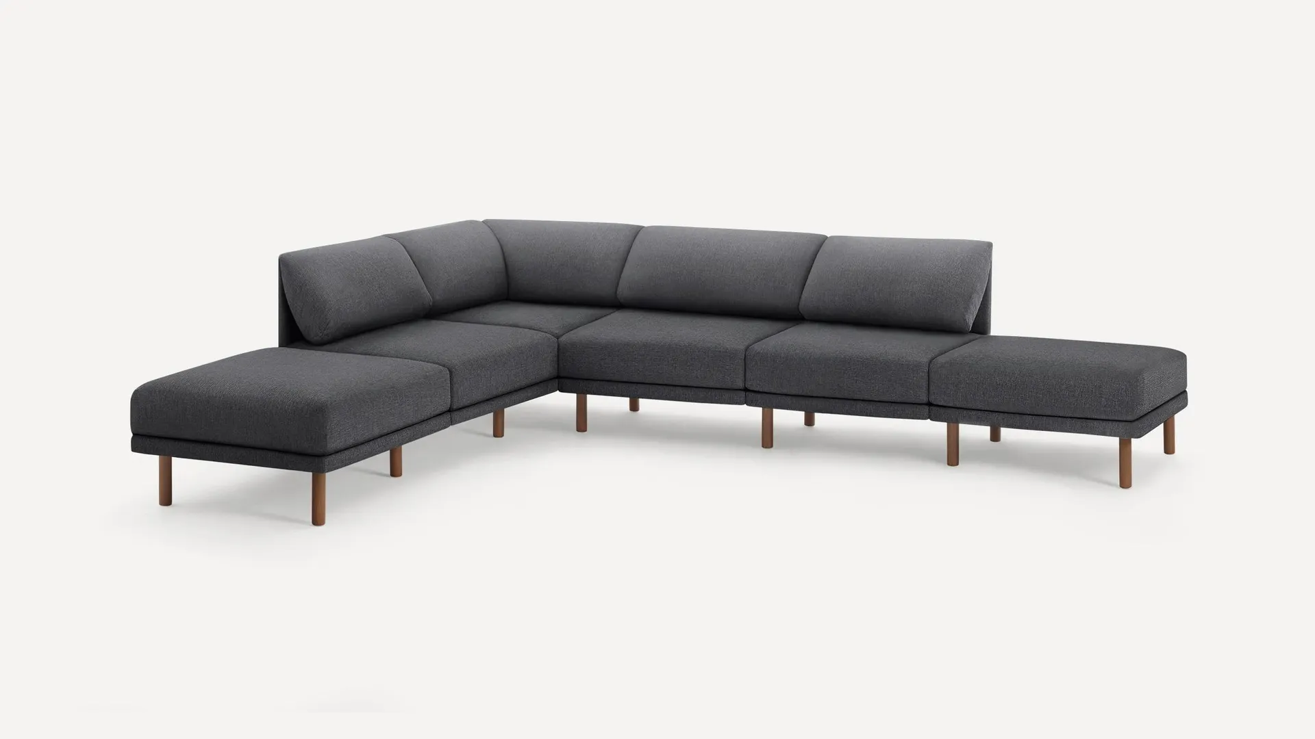 Range 6-Piece Open Sectional Double Lounger