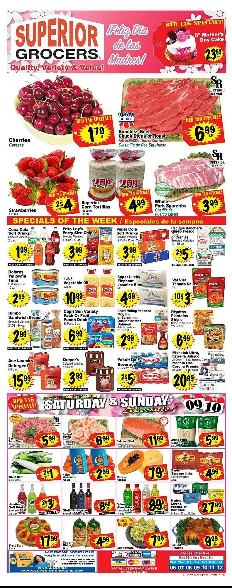 Weekly ad Superior Grocers weekly ad from May 6 to May 12 2026 - Page 1