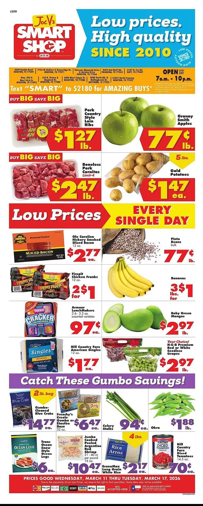 Weekly ad Joe V's Smart Shop weekly ad from March 11 to March 17 2026 - Page 1