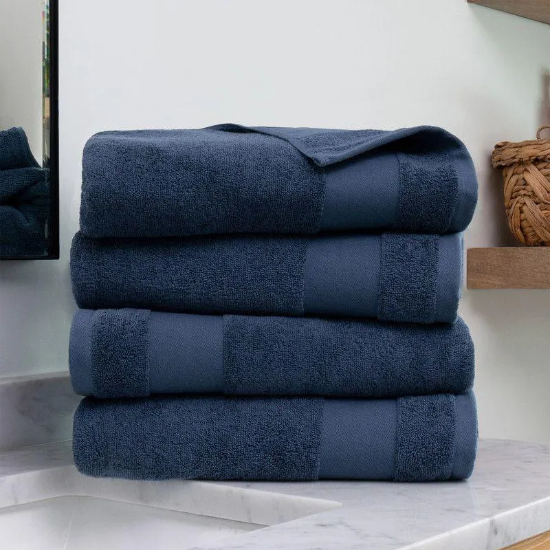 Set Of 4 Bath Towels, 100% Super Plush Premium Cotton - Becky Cameron