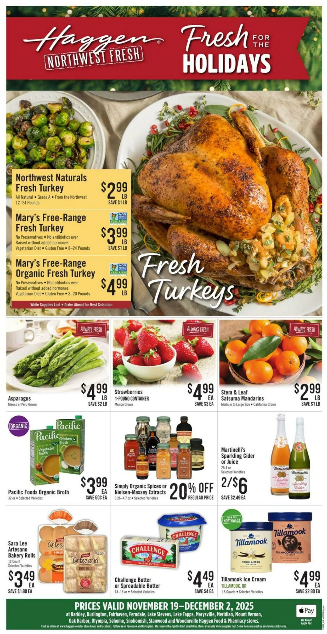 Weekly promotion Haggen Current weekly ad spanning from November 19 to December 2 2025 - Page 3 for Catalogue 365