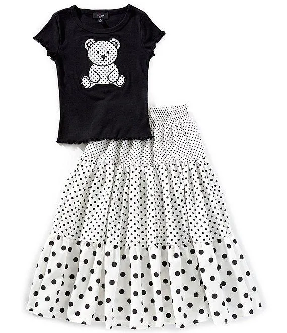 Big Girls Polka Dot Bear Set