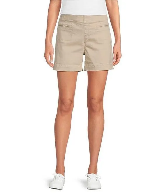 The High Rise Fit Pull-On Shorts