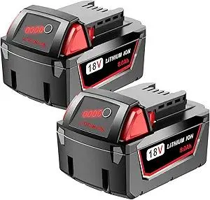 2 Pack 8.0 Ah M18 Batteries for Milwaukee 48-11-1860 18v Replacement 18 Volt Max Battery Cordless Tool 2646-22CT,2643-21CT,2641-21CT,2646-21CT,2646-20 Lithium-Ion Battery Pack