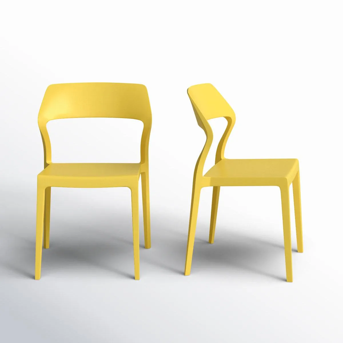 Farrah Outdoor Stacking Dining Side Chair (Set of 2)