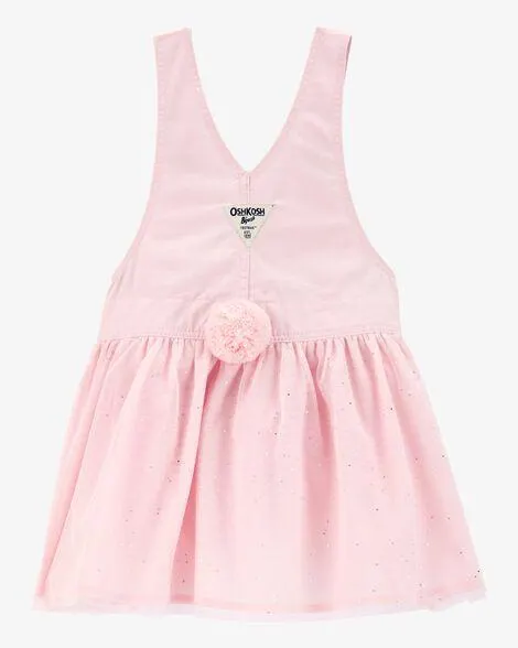 Baby Bunny Glitter Jumper Dress - Pink