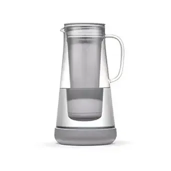 LifeStraw Home Pitcher Glass and Silicone Base 7 cup Pebble