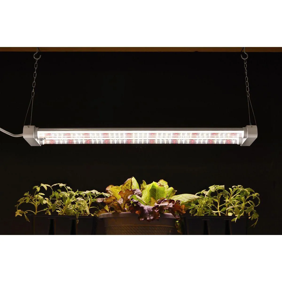 19 Watt, 2 ft. Linkable Two-Light Full Spectrum LED Plant Grow Light