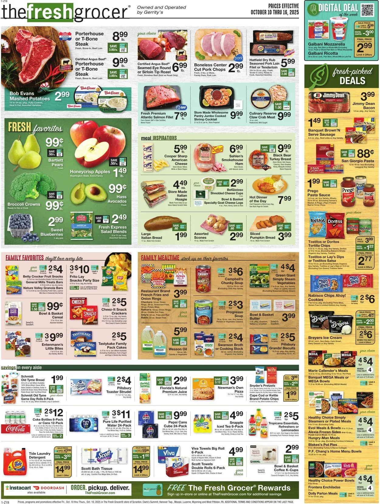 Weekly ad Gerrity's Supermarkets Current weekly ad from October 9 to October 16 2025 - Page 1