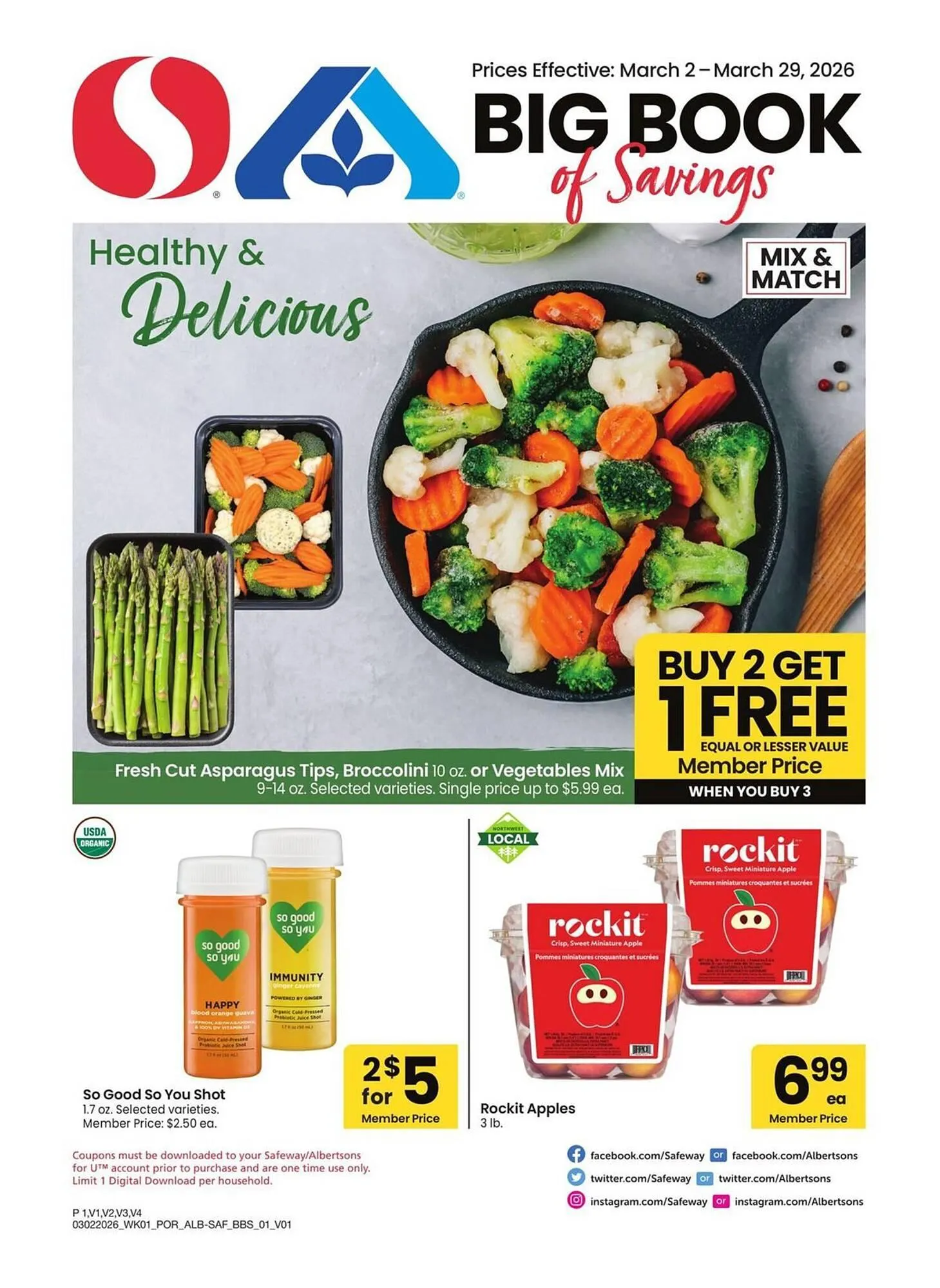 Weekly ad Albertsons weekly ad from March 2 to March 29 2026 - Page 1