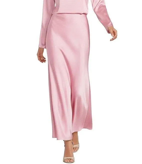 Bella A-Line Coordinating Satin Maxi Skirt