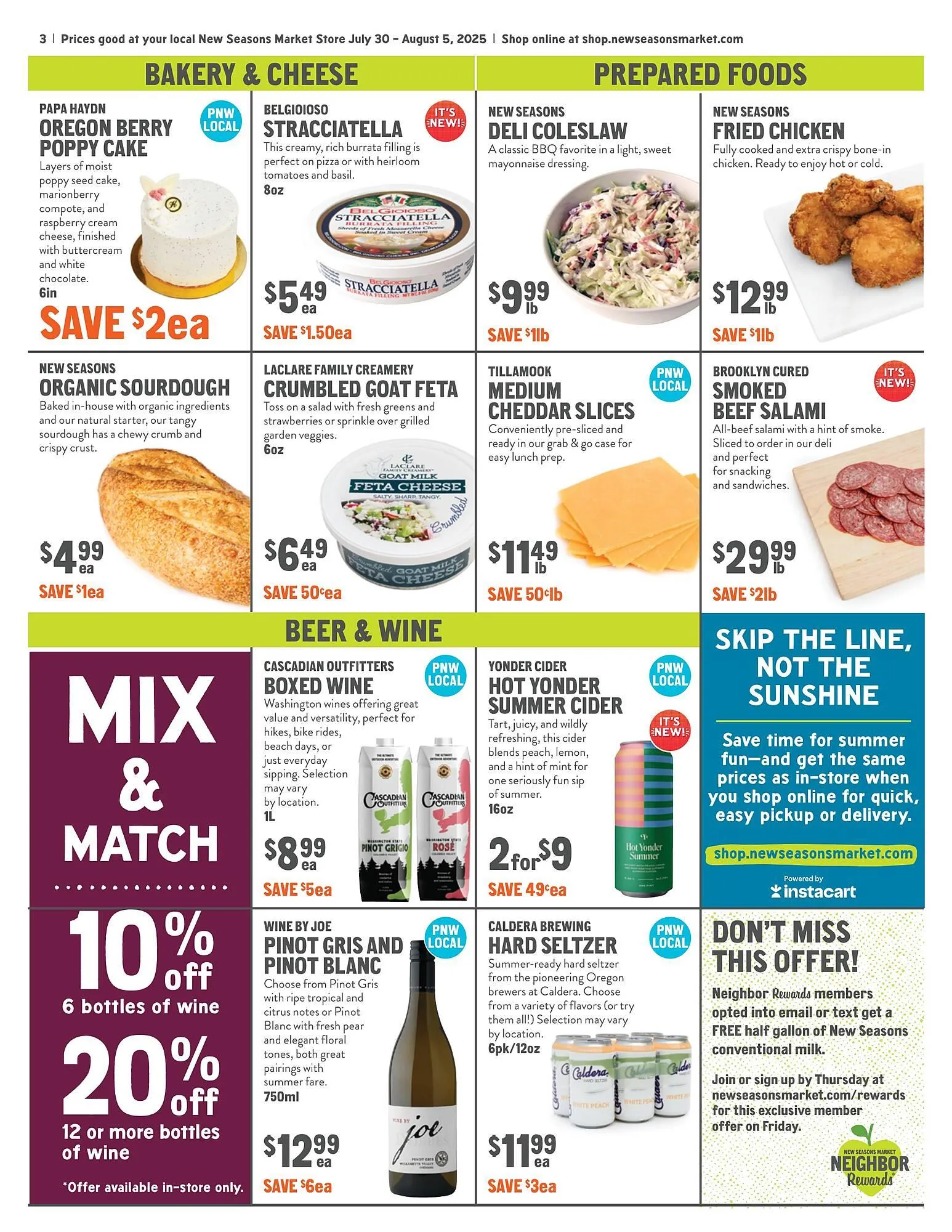 Weekly ad New Seasons Market ad from July 30 to August 5 2025 - Page 3