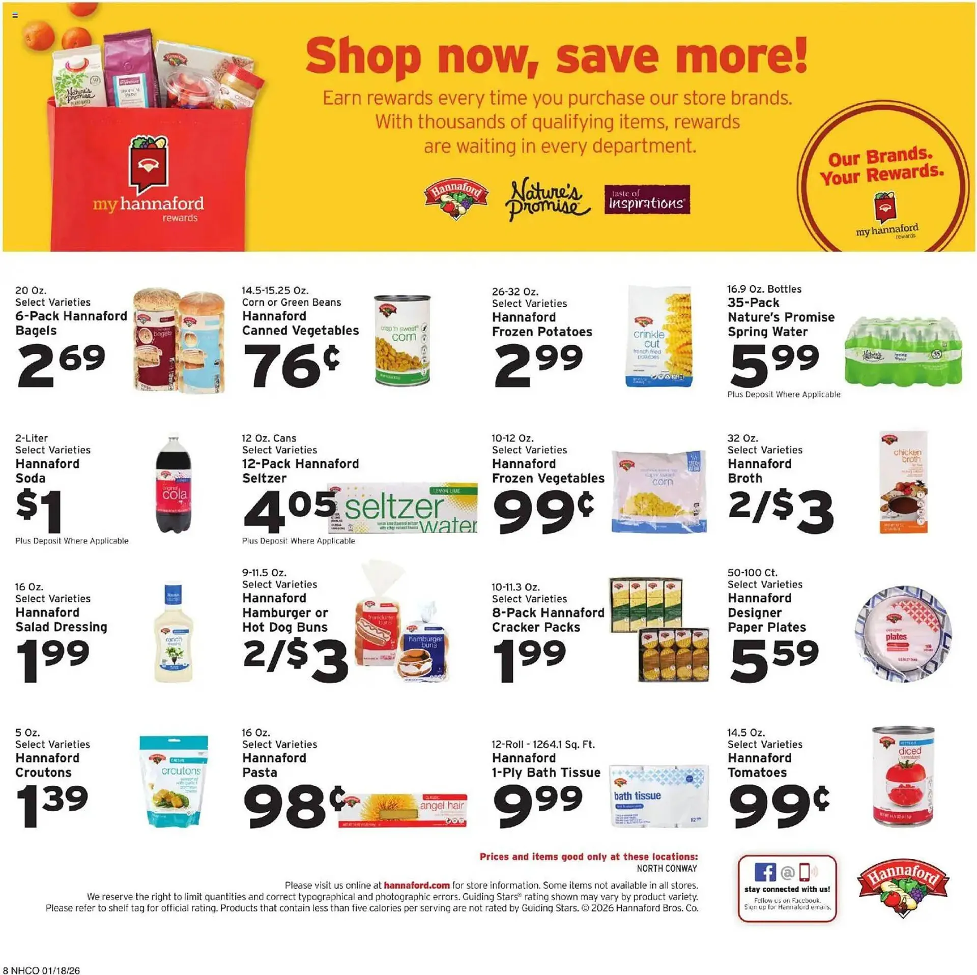 Weekly ad Hannaford flyer from January 18 to January 25 2026 - Page 8