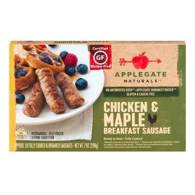 Applegate Natural Chicken & Maple Frozen Breakfast Sausage