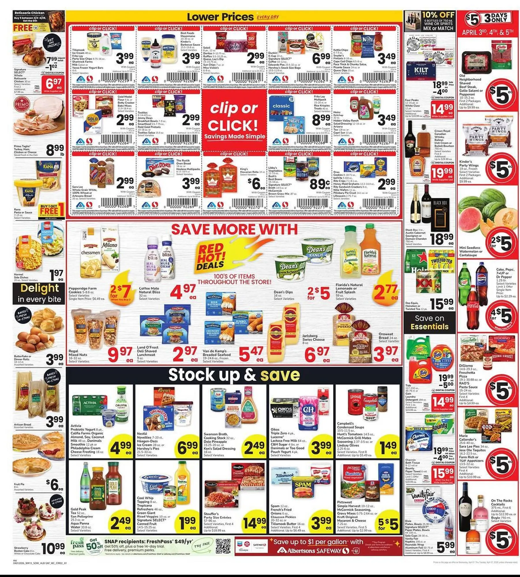 Weekly promotion Safeway weekly ad spanning from April 1 to April 7 2026 - Page 6 for Catalogue 365